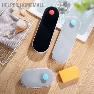 Helper Homemall กล่องสบู่ติดผนัง ไม่ต้องเจาะ ที่วางฝักบัว สากล พร้อมฝาปิด กันฝุ่น