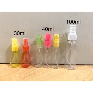 💞พร้อมส่ง ขวดสเปรย์พลาสติก 30, 40 และ 100ml💞