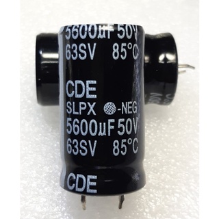 CDE  SLPX 5600uf 50v capacitor ตัวเก็บประจุ คาปาซิเตอร์