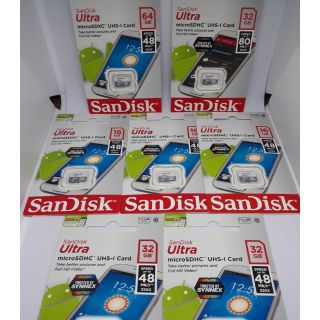 Sandisk MicroSD Ultra Class 10 48MB/S-16GB- 64GB