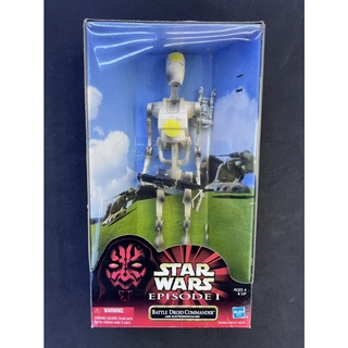 โมเดลฟิกเกอร์เเท้100% สตาร์วอร์ส - Starwars- Hasbro2000 Starwars Episode1- Battle Droid Commadde-12 นิ้ว มือหนึ่งของเเท้