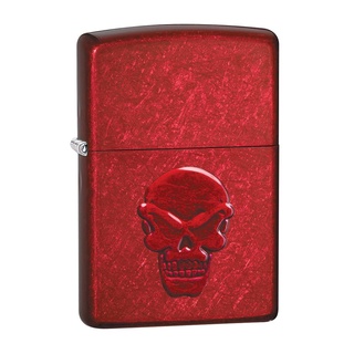 Zippo ไฟแช็กรุ่น 21186 candy-apple-red-skul ของแท้ รับประกันตลอดชีวิต นำเข้าและจำหน่ายโดยตัวแทนจำหน่าย