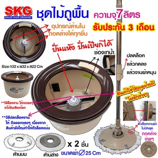 SKG ชุดถังปั่นแห้ง-ปั่นน้ำ ไม้ม็อบ รุ่น SK-6620