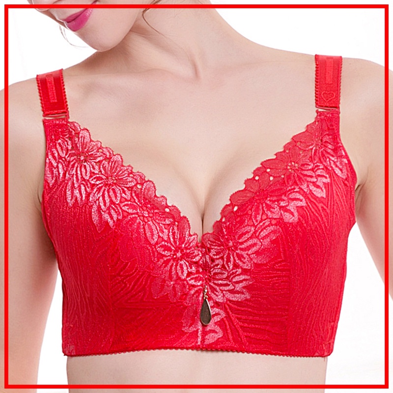 Webefe Women CDE Plus Size Sexy Lace Push Up Wired Bra 36/80-50/115