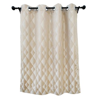 Door curtain CURTAIN LIBRA 135X220 BROWN HLS Curtains, blinds Home &amp; Furniture ผ้าม่านประตู ผ้าม่าน EYELET HOME LIVING S