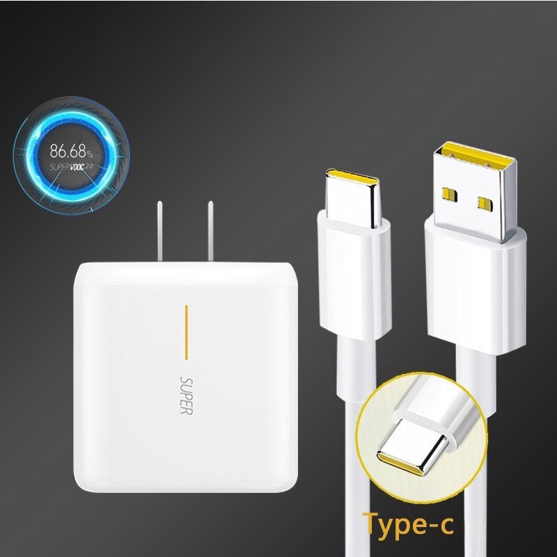 [ส่งไว 1 วัน❗] OPPO ชุดหัวชาร์จพร้อมสายชาร์จ 65W FIND-X2 PRO OPPO RENO 5 RENO 4 SUPER VOOC ชุดชาร์จแ