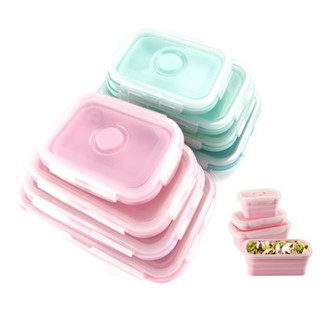 Wedding Gifts Lunch Boxes Sets : กล่องข้าวสิลิโคนพับได้