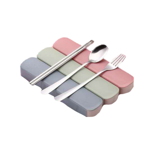 โปรโมชั่น : ชุดช้อนส้อมตะเกียบสแตนเลส ชุดช้อนส้อมตะเกียบขนมหวาน พร้อมกล่อง