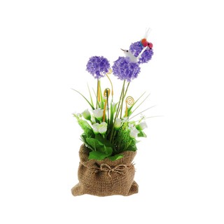 Artificial tree ARTIFICIAL ALLIUM IN SACK SKY AND FLOWER 33CM PURPLE Garden accessories Garden decoration accessories ต้