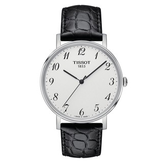 Tissot Everytime Quartz ทิสโซต์ เอฟวรี่ไทม์ สีดำ เงิน T1094101603200 นาฬิกาผู้ชาย