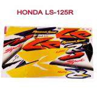 A สติ๊กเกอร์ติดรถมอเตอร์ไซด์ สำหรับ HONDA LS125-R ปี2001 สีน้ำเงิน ดำ