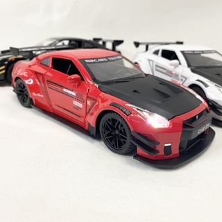 รถโมเดลเหล็ก นิสสัน Nissan GTR คันใหญ่ 🔥สเกล 1/24🔥ยาว 8 นิ้ว มาใหม่ ไฟเสียงสวยจัด😍👍