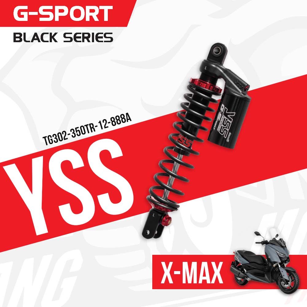 โช๊ค YSS สำหรับ X-MAX300 รุ่น G-Sport Black Series TG302-350TR-12-888A