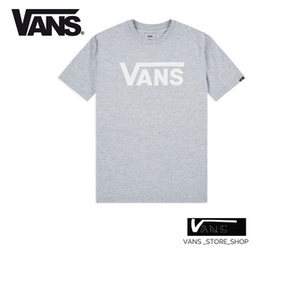 [S-5XL] เสื้อยืดVANS CLASSIC ATHLETIC HEATHER WHITE สินค้ามีประกันแท้เรียบง่าย