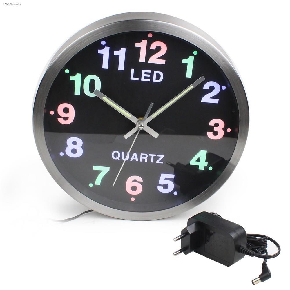 Telecorsa นาฬิกาติดผนัง Quartz LED CLOCK เรืองแสงได้ รุ่น LEDLight