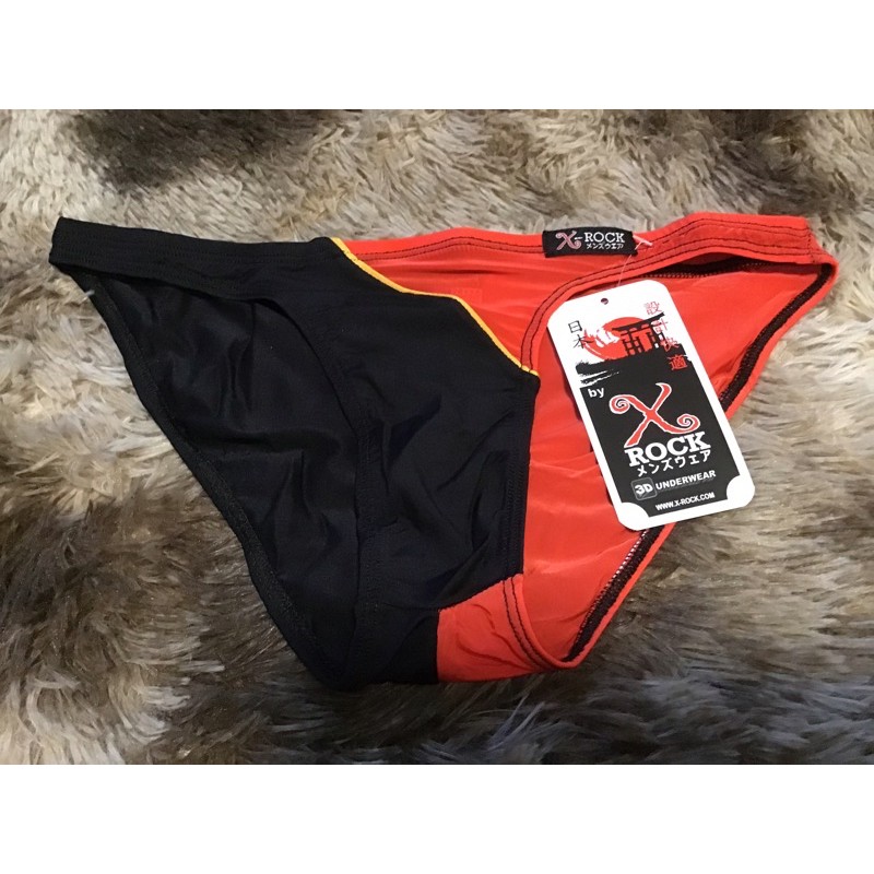 กางเกงในชาย X-Rock ลายดำแดง