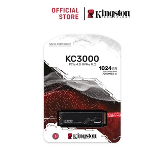 [โปร 9.9 ลดราคา 1TB] Kingston KC3000 PCIe 4.0 NVMe M.2 SSD ความเร็วสูงสุด 7,000/7,000MB/s1 (SKC3000)