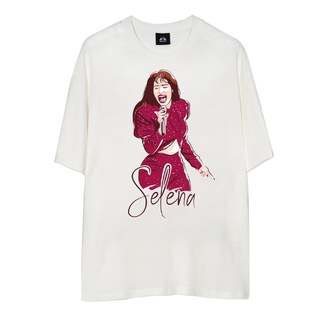 แขนสั้นcrew neckเสื้อยืด ลาย Selena Quintanilla La Reina De Tejano Latina สไตล์วินเทจ ไซซ์ S - 3XlS-XXXXL