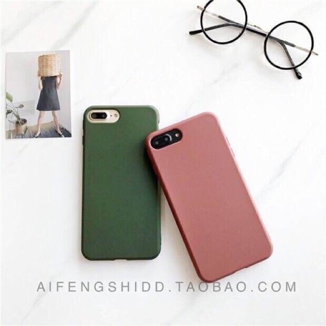 Red / Green Tpu iPhone 6/6s/6+/6s+/7/7+/8/8+/X  เคส tpu นิ่ม คลุมรอบเครื่อง  กันกระแทกได้ดี ผิวด้าน