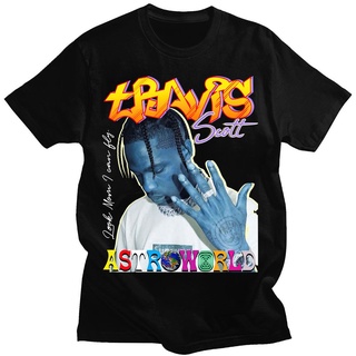 [S-5XL] เสื้อยืดแขนสั้น พิมพ์ลายกระบองเพชร LOOK MOM I CAN FLY Travis Scott ASTROWORLD สไตล์ฮิปฮอป โอเวอร์ไซซ์ แฟชั่นฤดูร