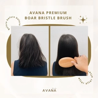 AVANA PREMIUM BOAR BRISTLE BRUSH หวีขนหมูป่า ผมเงางาม นุ่มเด้ง ในพริบตา