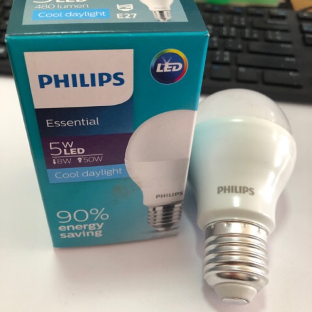 PHILIPS หลอดESS LED Bulb 5W E27 แสงขาว