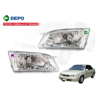 DEPO ไฟหน้า TOYOTA COROLLA HI-TORQUA,AE130 LH/RH,ข้างซ้าย/ขวา (212-1181L-RD-E) 1คู่