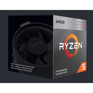 CPU (ซีพียู) AMD AM4 RYZEN 5 3400G 3.7 GHz (รับประกัน3ปี)