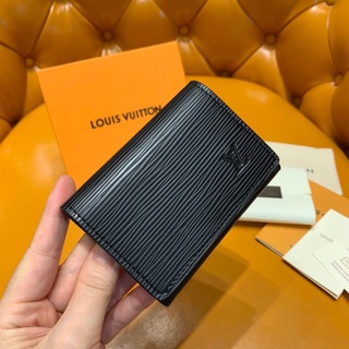 พรี Lv louis vuitton ENVELOPPE CARTE DE VISITE กระเป๋า​บัตร กระเป๋าสตางค์ หนังแท้