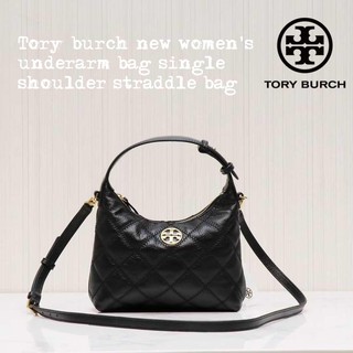 กระเป๋าสะพาย Tory burch new womens underarm bag single shoulder straddle bag กระเป๋าที่สามารถสะพายไหล่ก็ได