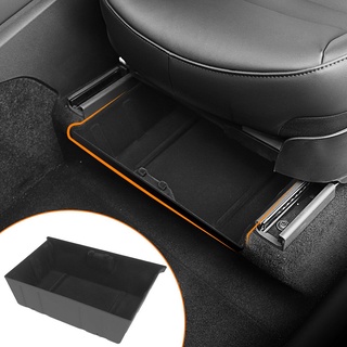 Tesla อุปกรณ์เสริมfor Tesla Model Y Under Seat Storage Box High Caacity Organizer Case Drawer Holder Car Interior Access