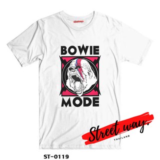 Street way ® เสื้อยืดลาย แนวสตรีท รุ่น BOWIE [ST-0119] David BOWIE ส่งฟรี