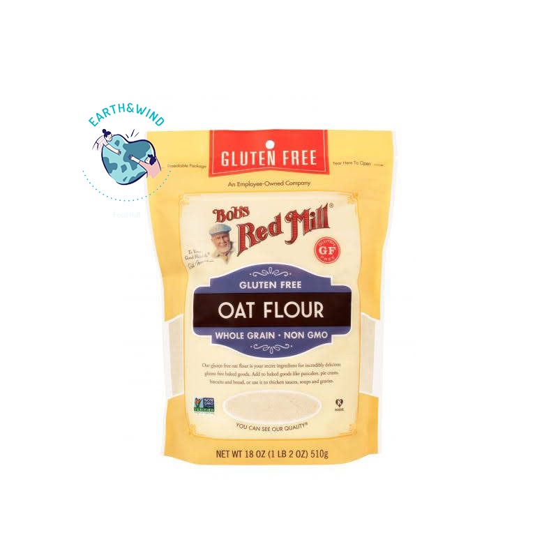 Oat Flour Whole Grain Gluten Free Bob's red mill 510 g แป้งข้าวโอ๊ต มี