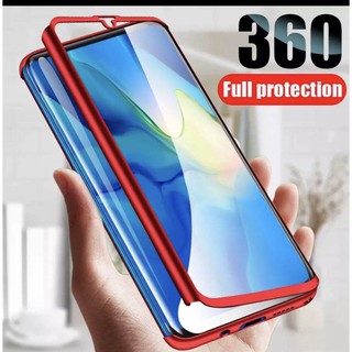 Case Vivo V9 เคสวีโว่วีเก้า เคสประกบหน้าหลัง แถมฟิล์มกระจก1ชิ้น เคสแข็ง เคสประกบ 360 องศา สวยและบางมาก สินค้าใหม่ สีดำสี