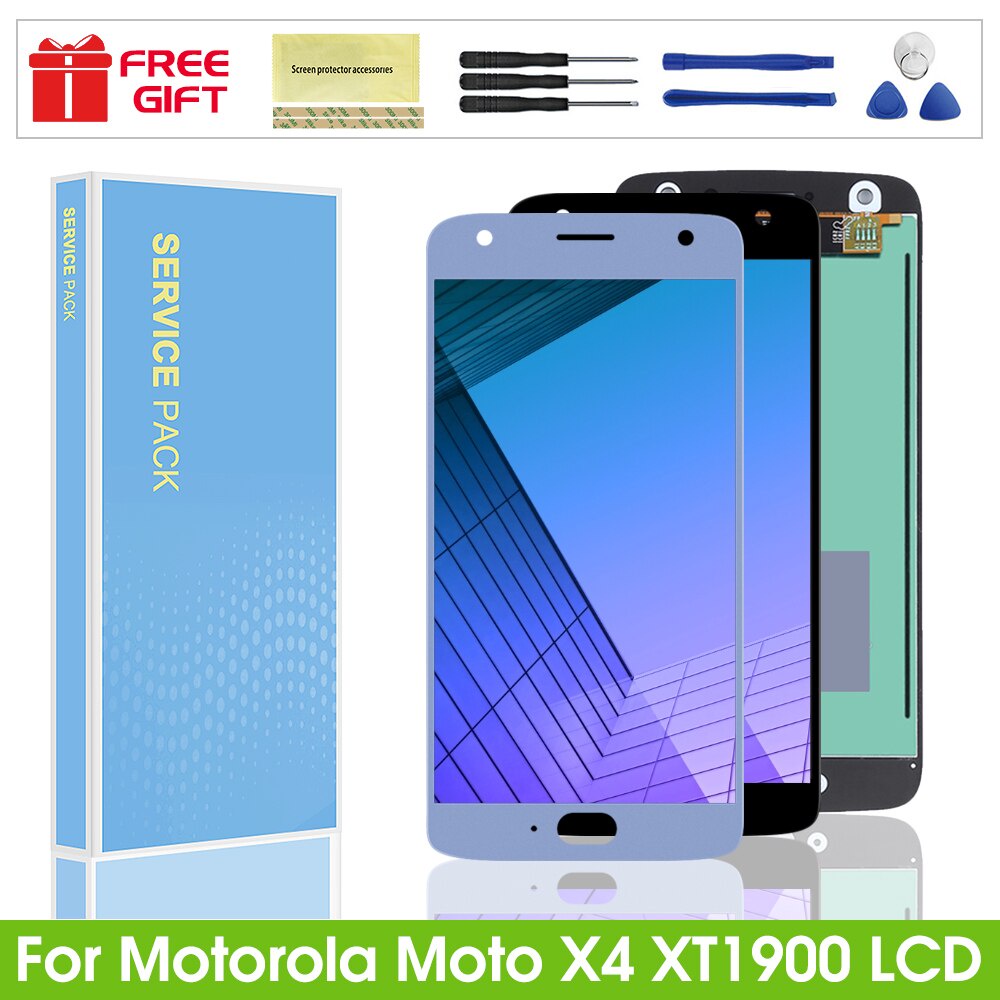 5.2 & 39; & 39; สําหรับ Motorola Moto X4 XT1900 จอแสดงผล LCD Touch Screen Digitizer ประกอบสําหรับ mo