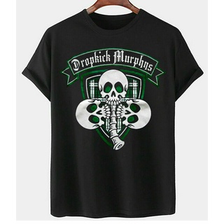 ขายดี เสื้อยืดลําลอง แขนสั้น พิมพ์ลายหัวกะโหลก Dropkick Murphys Skeleton S-5 สําหรับ Team ILcpoi34IFiiho76Size S-5XL