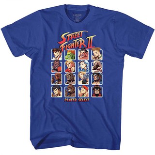 เสื้อยืดผ้าฝ้ายพิมพ์ลายแฟชั่น เสื้อยืดผ้าฝ้ายผู้ใหญ่พิมพ์ street fighter capcom video game player