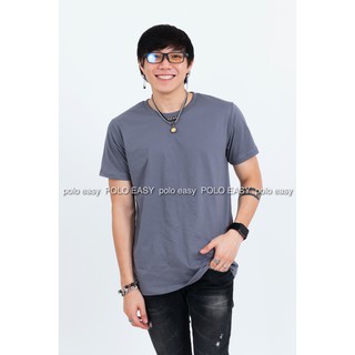 เสื้อยืด แฟชั่น ผู้ชาย T-Shirt Cotton 100% คอกลม แขนสั้น สีเ…