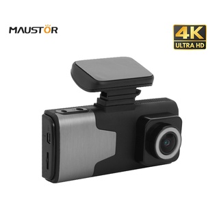 MAUSTOR กล้องติดรถยนต์ 2กล้องหน้าหลัง ชัดระดับ4K FULL HD จอกว้าง4นิ้ว