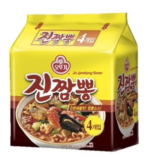 โอโตกิ จิน จัมปง ราเม็ง แพ็ค 4 ซอง / Ottogi Jin Jjambbong Ramen 130 g. Pack 4