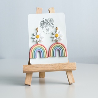 ต่างหูสายรุ้ง/ ต่างหูเดซี่/ ต่างหู/ Rainbow earrings/ Daisy Earrings/ Colorful earrings