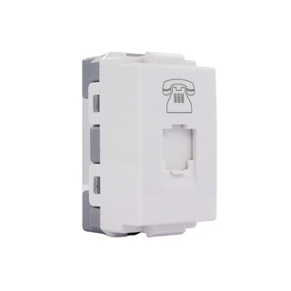 HACO เต้ารับโทรศัพท์ RJ12 6 สาย Telephone Socket 6 Core รุ่น TJ-W8201TU