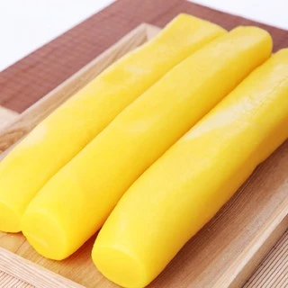 หัวไชเท้าดองเกาหลี จังกึมมิ ทันมูจิ Danmuji 단무지 (Sweet Pickled Radish) 1 Kg สินค้านำเข้า ของแท้100%