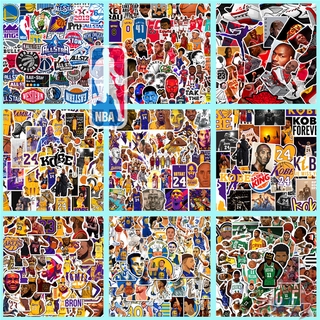 ราคา❉ NBA Super Basketball Stars สติ๊กเกอร์ ❉ 50Pcs/Set DIY Fashion Doodle Decals สติ๊กเกอร์（Kobe / Jordan / James / Curry / Irving）
