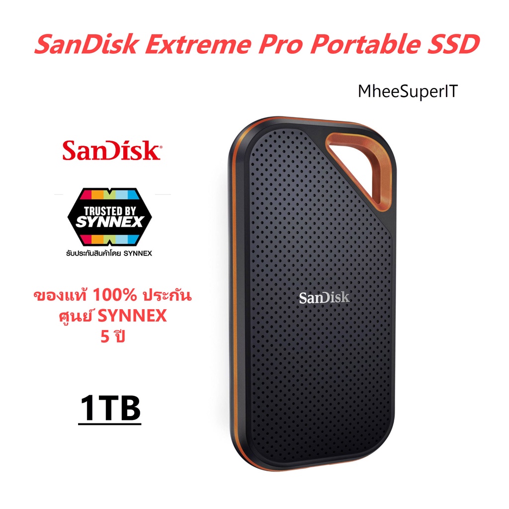 SANDISK SSD External harddisk Type C 1TB [2000MB/s] Extreme pro Portable V2 (E81)