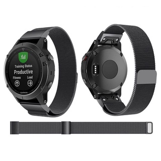 Garmin Approach S60 S62 สายนาฬิกาข้อมือ สเตนเลส แม่เหล็ก ปลดเร็ว 22 มม.