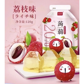 เยลลี่ผลไม้ เยลลี่บุกผสมน้ำผลไม้20% แคลต่ำ ไม่อ้วน Fruit flavoured jelly 120กรัม เยลลี่ ซองบีบ ฉ่ำ อร่อย เต็มรสผลไม้