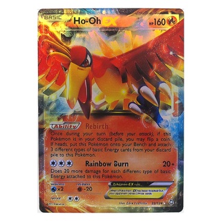 Ho-Oh EX 22/124 โฮวโอ Pokemon Matt Card ภาษาอังกฤษ