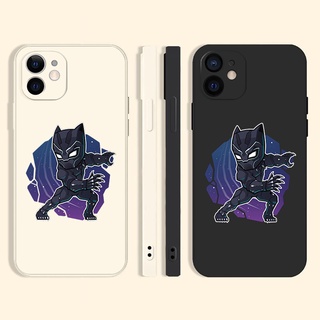 Black Panther เคสไอโฟน 14พลัส The Avengers เคสโทรศัพท์ 7 8 Plus Se2020 เคส iPhone 13 12 11 promax case X Xr XsMax cover