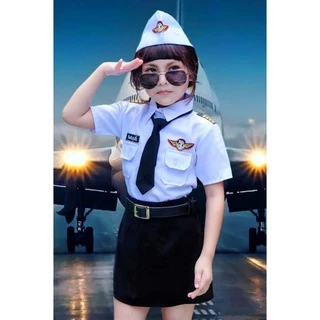 ชุดนักบินหญิง/ชุดกัปตันตัวจิ๋ว/ชุดอาชีพในฝัน